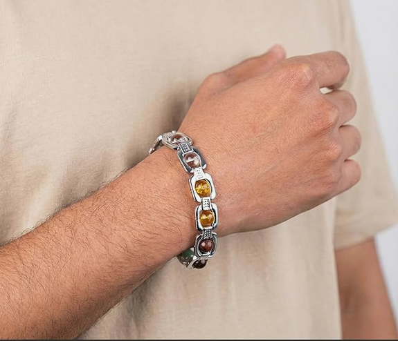 Metal Dhan Yog Bracelet - Silver