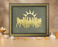 Limited Edition - 7 Horses on Raw Pyrite Frame (Big Size)