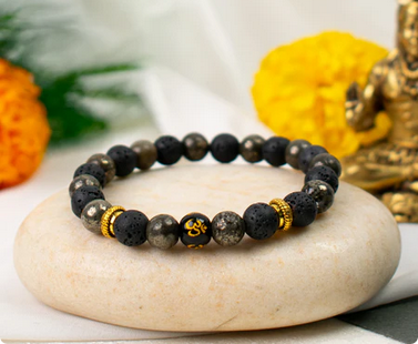 Wealth OM Pyrite Bracelet