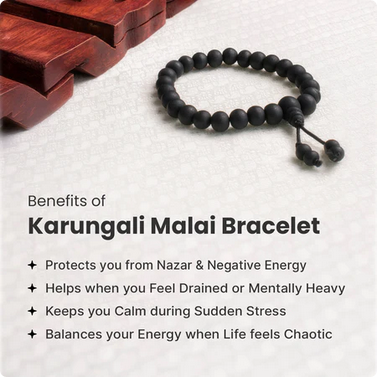 Karungali Malai Bracelet 8mm ( Govt. Certified)
