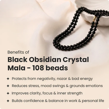 Black Obsidian Mala