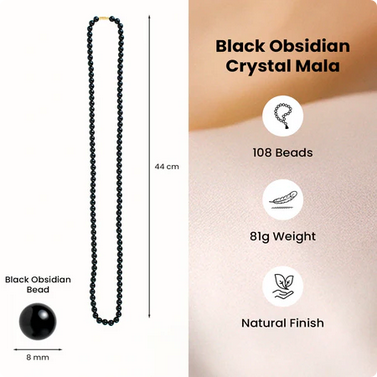 Black Obsidian Mala