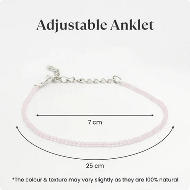 Rose Quartz Anklet