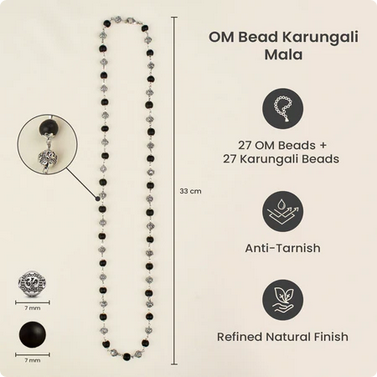 OM Bead Karungali Mala