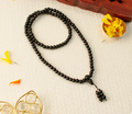 Karungali Malai 6mm Stretchable - 108+1 Beads (Original Ebony Wood)