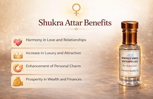 Attar For Shukra Grah (Venus) For Good Health And Wealth 6ml x 2 Bottles For Money Flow