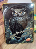 Pyrite Owl Frame For Money Attraction