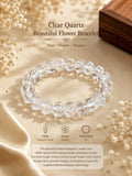Clear Quartz Beautiful Flower Bracelet